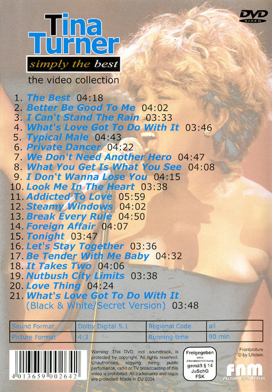 Tina Turner : Simply The Best - The Video Collection (DVD-V, Comp)
