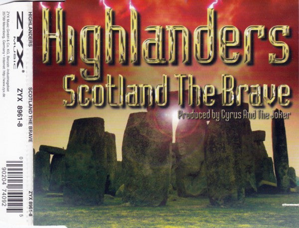 Highlanders : Scotland The Brave (CD, Maxi)