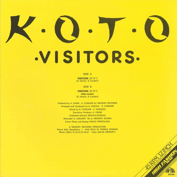 Koto : Visitors (12")