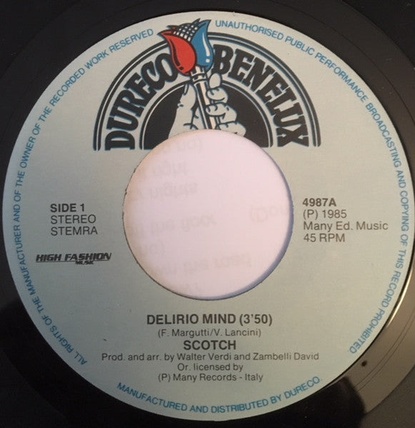 Scotch : Delirio Mind (7", Single)