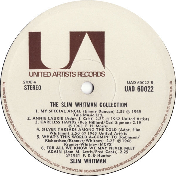 Slim Whitman : The Slim Whitman Collection (2xLP, Comp, Gat)