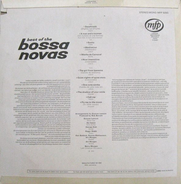 Duncan Lamont : Best Of The Bossa Novas (LP)