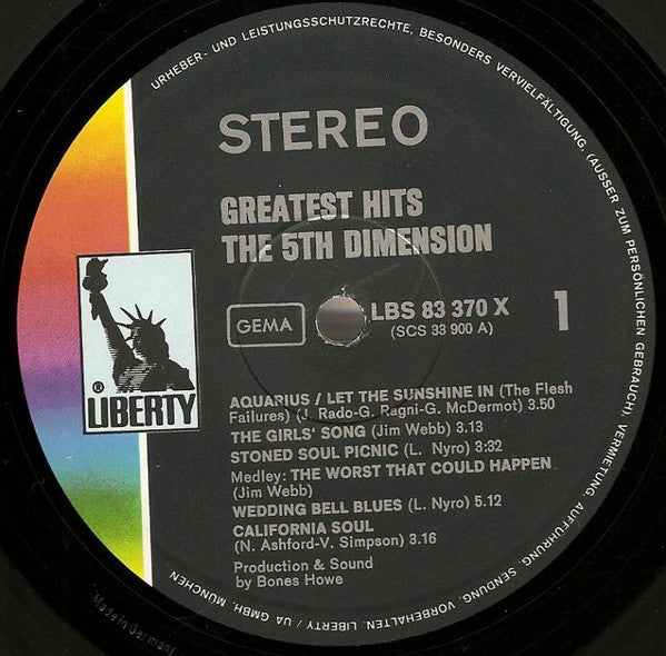 The Fifth Dimension : The 5th Dimension Story - Their Greatest Hits (2xLP, Comp)