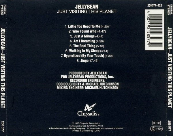 John "Jellybean" Benitez : Just Visiting This Planet (CD, Album)