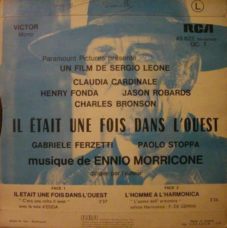 Ennio Morricone : Il Était Une Fois Dans L'Ouest (7", Single, Mono, RP)
