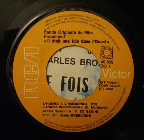 Ennio Morricone : Il Était Une Fois Dans L'Ouest (7", Single, Mono, RP)