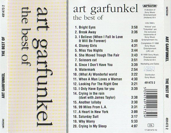 Art Garfunkel : The Best Of Art Garfunkel (CD, Comp)