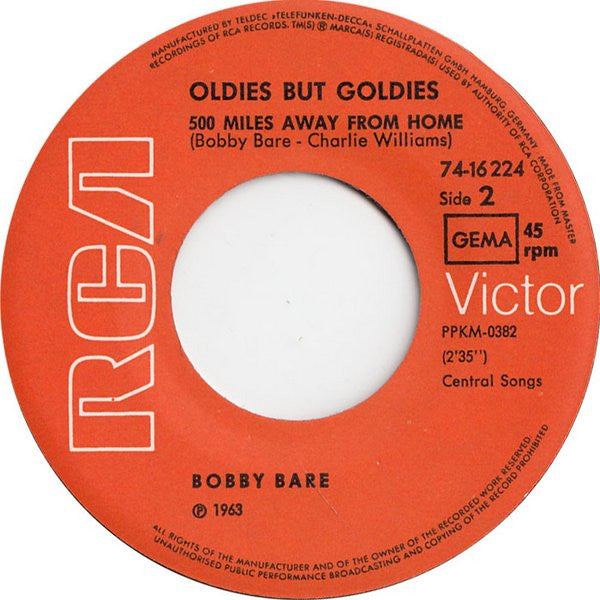 Bobby Bare : Detroit City (7", Single)