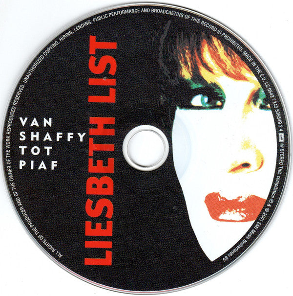 Liesbeth List : Van Shaffy Tot Piaf (CD, Album, Comp)