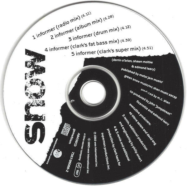 Snow (2) : Informer (CD, Single)