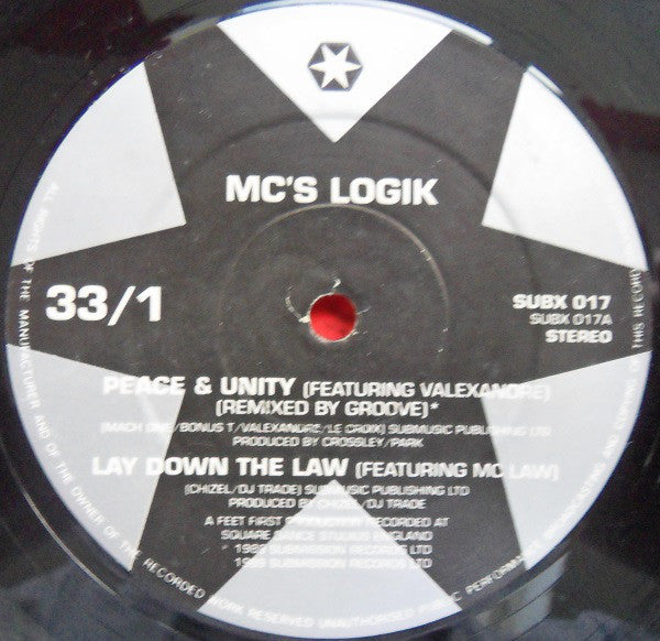 MC's Logik : Peace & Unity (12")