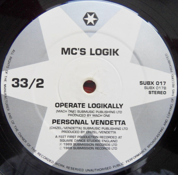MC's Logik : Peace & Unity (12")