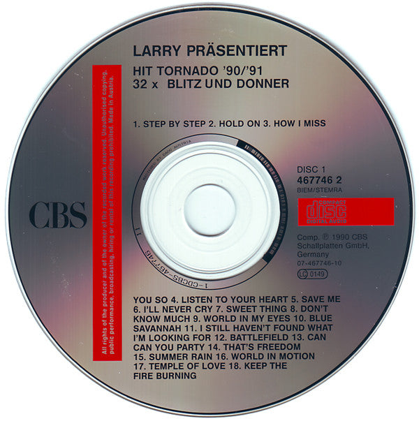 Various : Larry Präsentiert: Hit Tornado '90/'91 (2xCD, Comp)