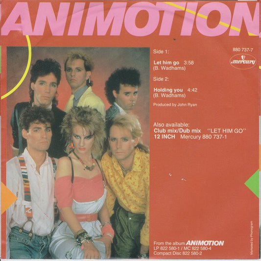 Animotion : Let Him Go (7", Single)