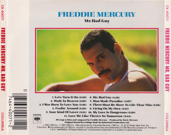 Freddie Mercury : Mr. Bad Guy (CD, Album, RE)