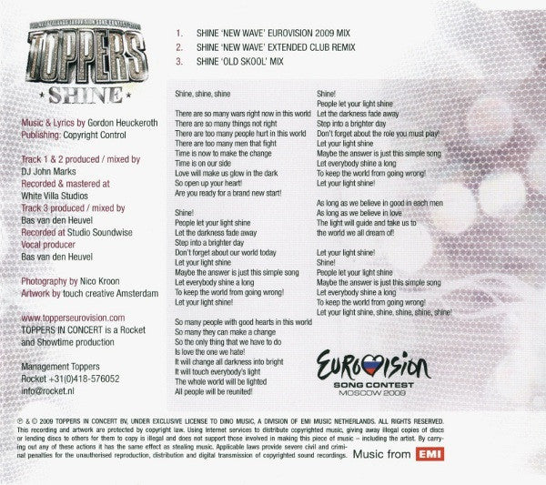 Toppers : Shine (CD, Maxi)