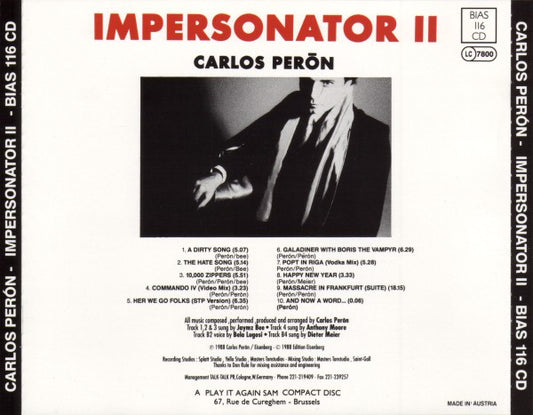 Carlos Peron : Impersonator II (CD, Album)