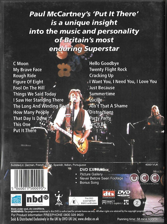 Paul McCartney : Put It There (DVD-V, PAL)