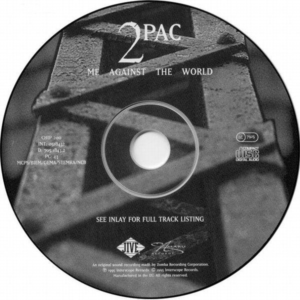 2Pac : Me Against The World (CD, Album, RE)