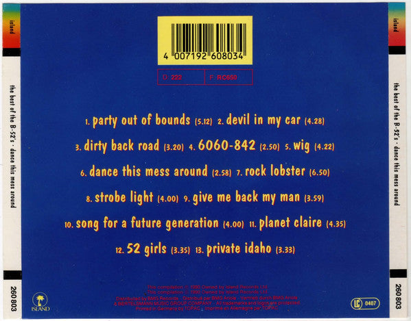 The B-52's : The Best Of The B-52's - Dance This Mess Around (CD, Comp)