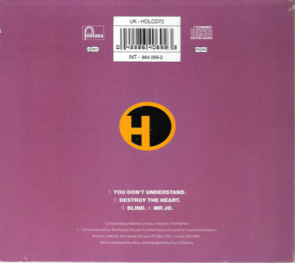 The House Of Love : You Don't Understand (CD, EP, Ltd, Num, Dig)