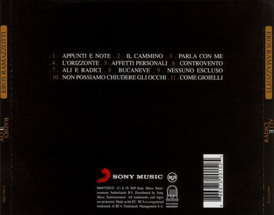 Eros Ramazzotti : Ali E Radici (CD, Album)