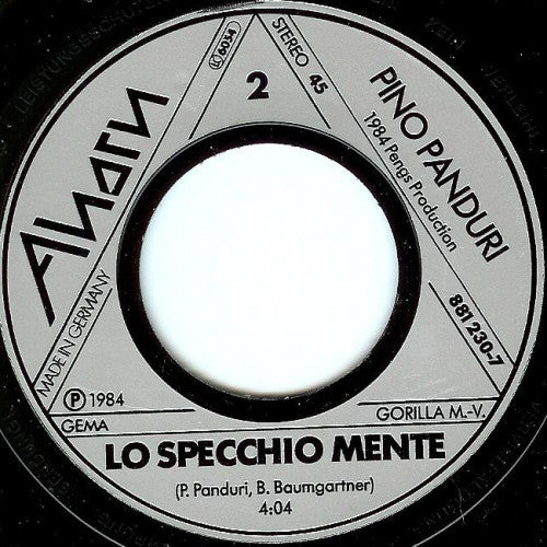 Pino Panduri : Solo (7")