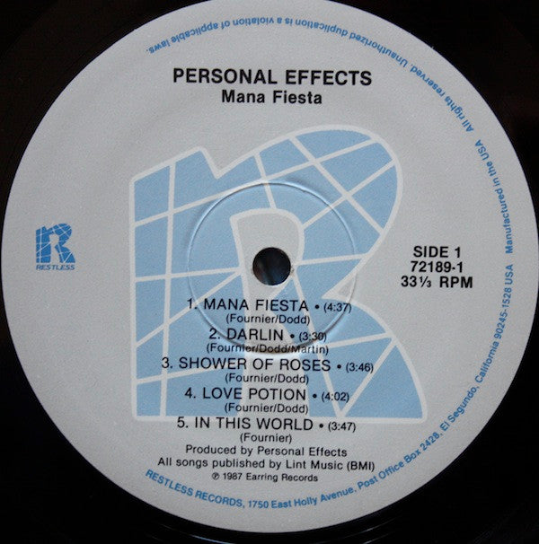 Personal Effects : Mana Fiesta (LP, Album)