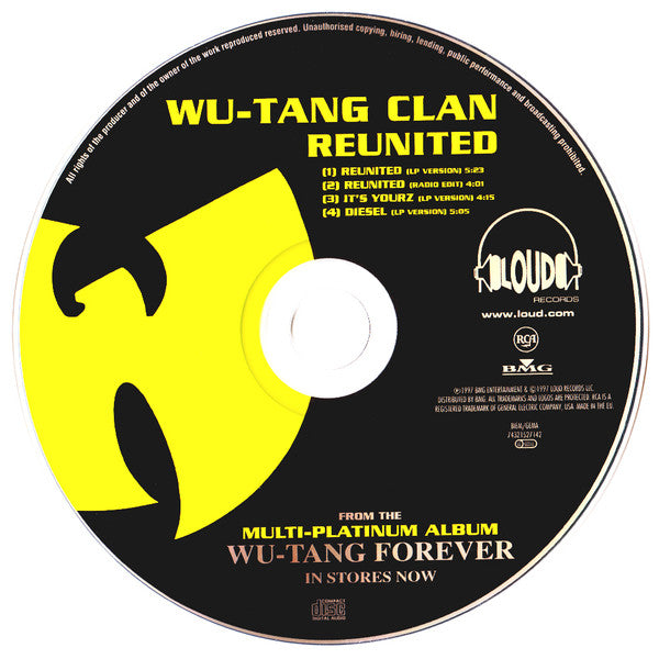 Wu-Tang Clan : Reunited (CD, Single)