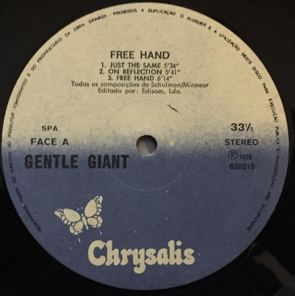 Gentle Giant : Free Hand (LP, Album, RE)
