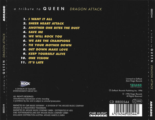 Various : A Tribute To Queen: Dragon Attack (CD)