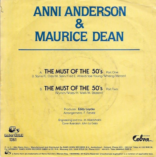 Anni Anderson & Maurice Dean : The Must Of The 50's (7", Single)
