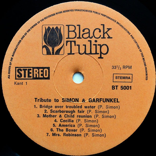 Unknown Artist : Great Hits Made Famous By Simon & Garfunkel (LP, Comp)