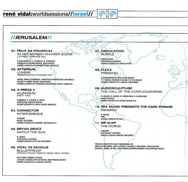 René Vidal : Worldsessions // Israel // (2xCD, Mixed)