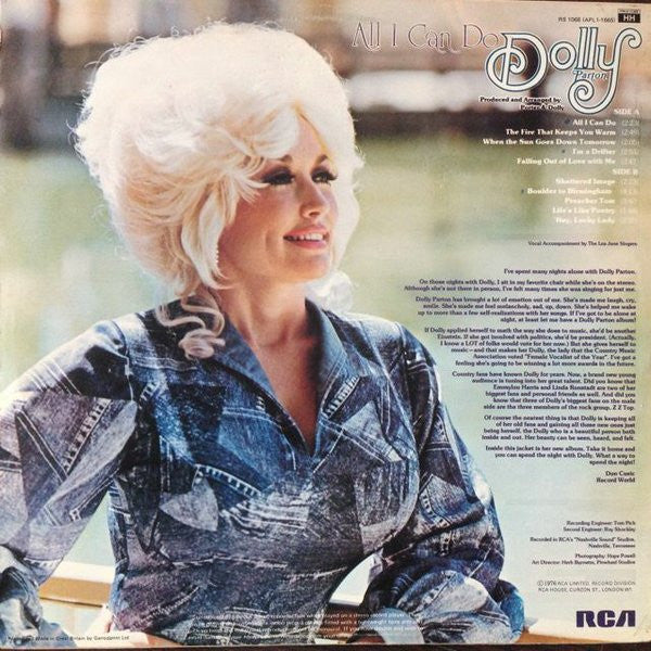 Dolly Parton : All I Can Do (LP, Album)