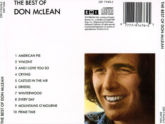 Don McLean : The Best Of Don McLean (CD, Comp)