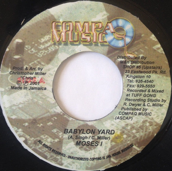 Moses I : Babylon Yard (7")