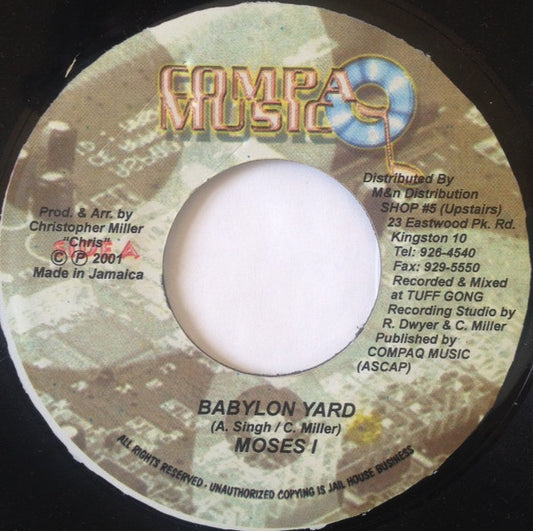 Moses I : Babylon Yard (7")