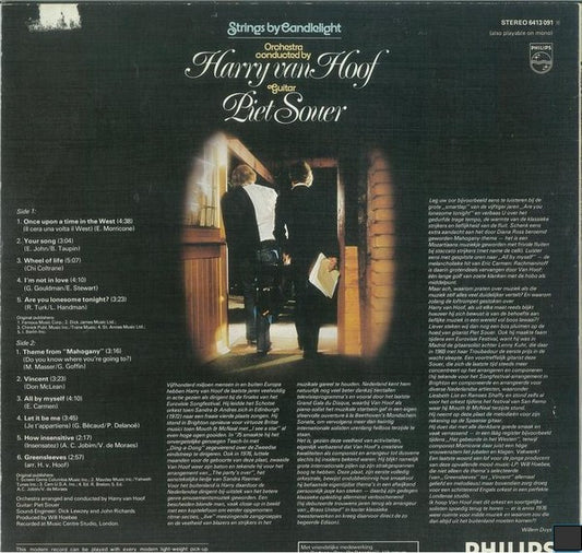 Harry van Hoof / Piet Souer : Strings By Candlelight (LP, Album)