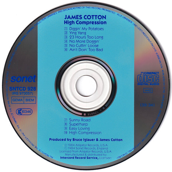 James Cotton : High Compression (CD, Album, RE)