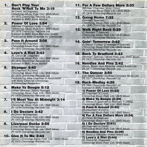 Smokie : Best Of The Rock Songs And Ballads (2xCD, Comp)