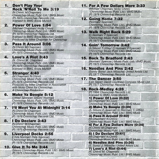 Smokie : Best Of The Rock Songs And Ballads (2xCD, Comp)