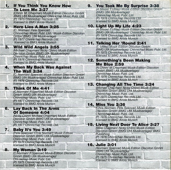 Smokie : Best Of The Rock Songs And Ballads (2xCD, Comp)