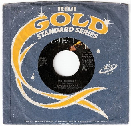 Zager & Evans : In The Year 2525 (Exordium & Terminus) (7", Single)