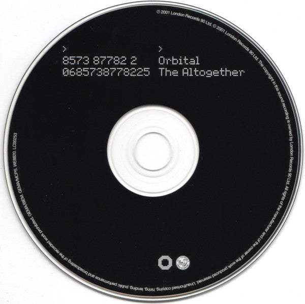 Orbital : The Altogether (CD, Album)