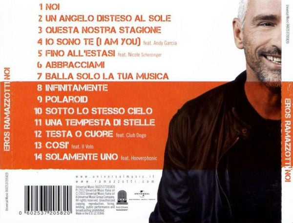 Eros Ramazzotti : Noi (CD, Album, Jew)