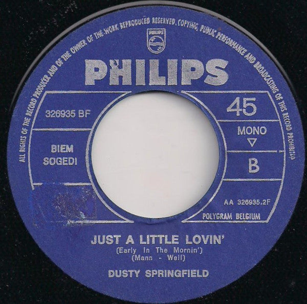 Dusty Springfield : Son-Of-A Preacher Man (7", Single, Mono)