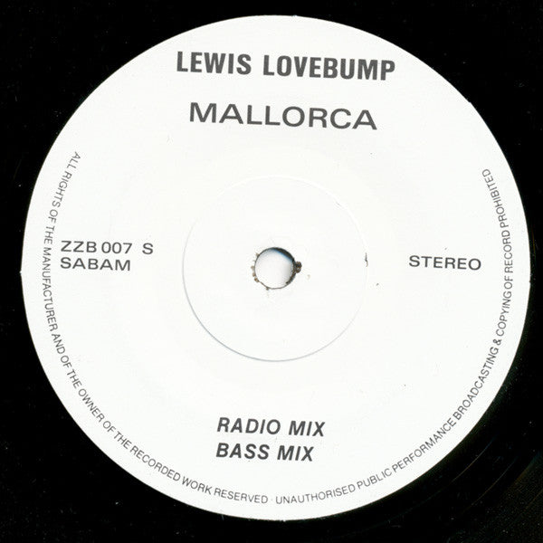 Lewis Lovebump : Mallorca (7", Single)