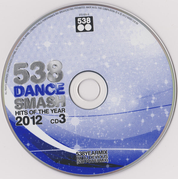 Various : 538 Dance Smash - Hits Of The Year 2012 (2xCD, Comp + CD, Comp, Mixed)