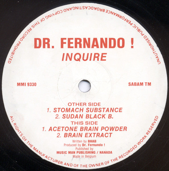 Dr. Fernando! : Inquire (12")